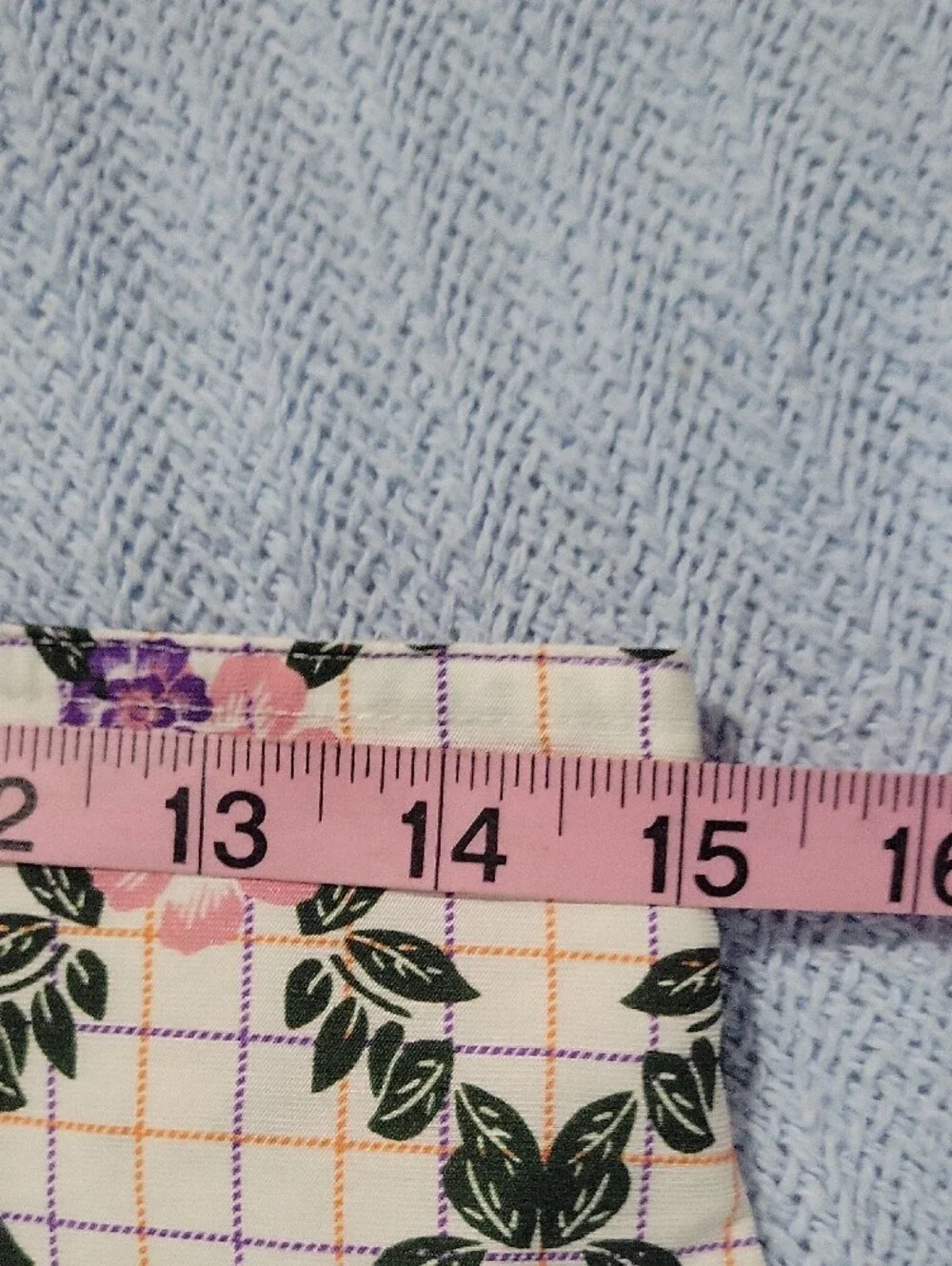 Button-Front Floral Plaid Mini Skirt - Pink/Green